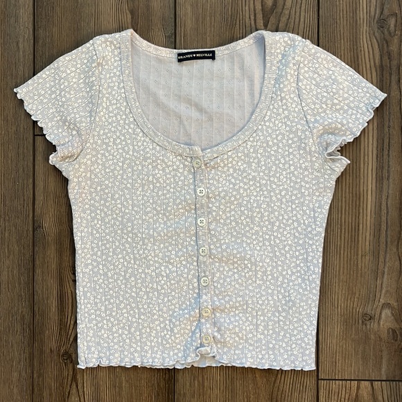 Brandy Melville Blue Floral Zelly - Picture 2 of 3